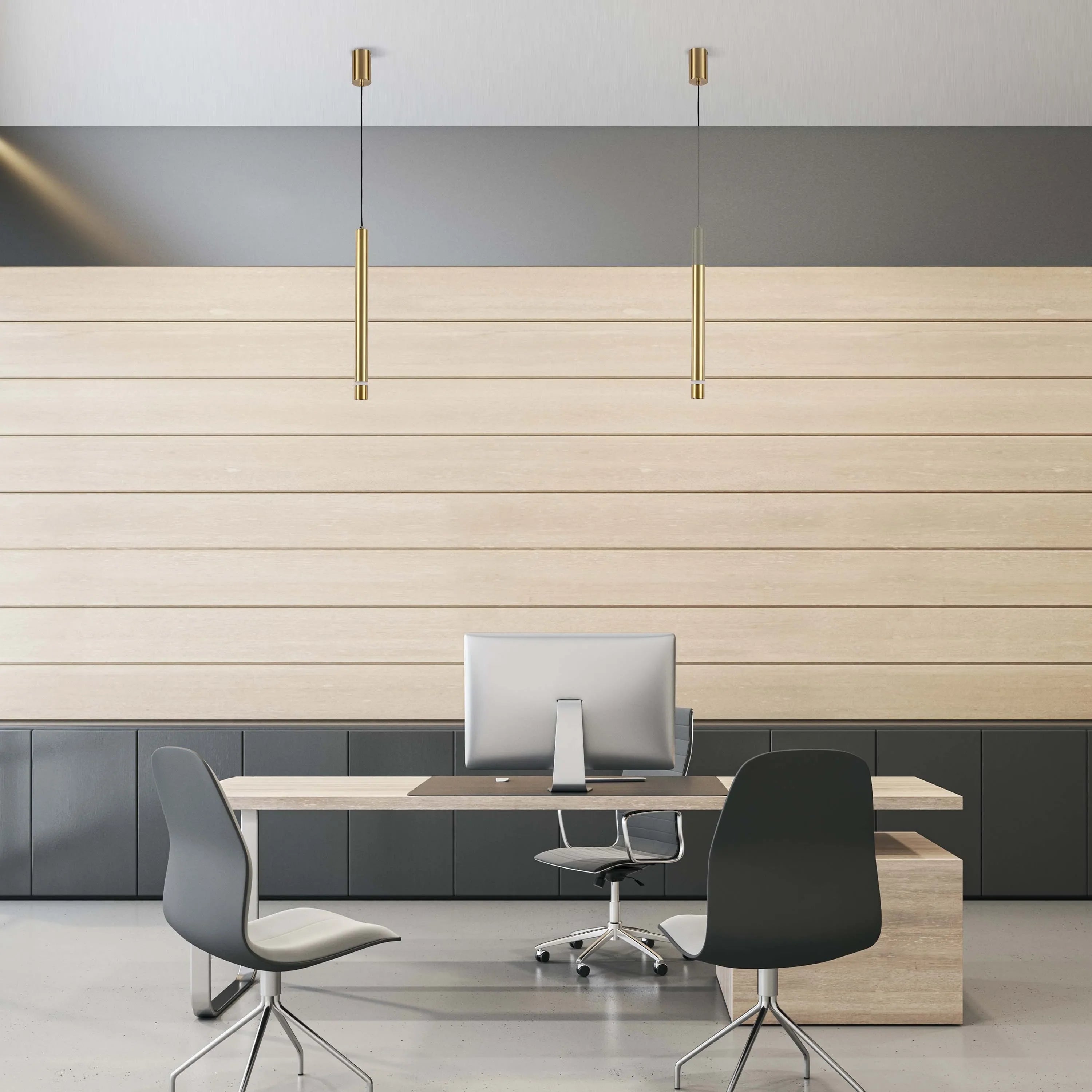 Lámpara colgante LED cilíndrica delgada - 7W, 4000K luz blanca fría, IP20