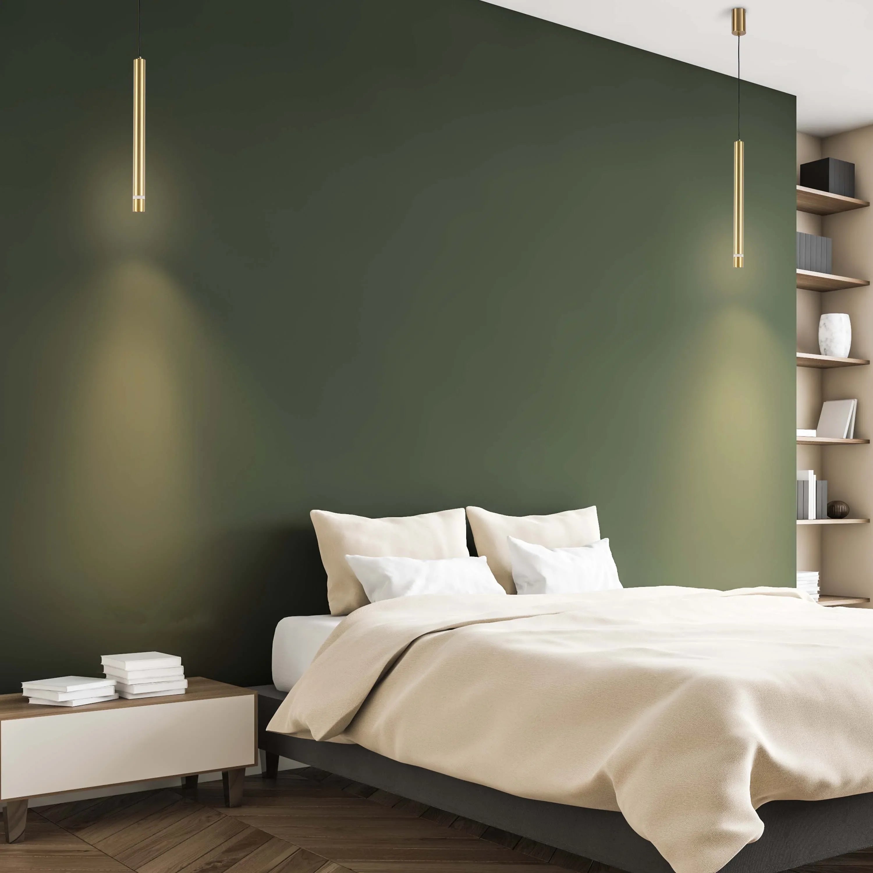 Lámpara colgante LED cilíndrica delgada - 7W, 4000K luz blanca fría, IP20