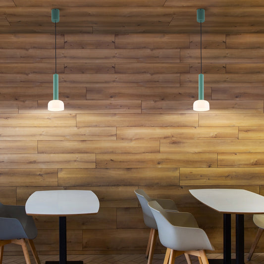 Lámpara colgante LED cilíndrica minimalista - 8W, 3CCT, 340 mm de largo