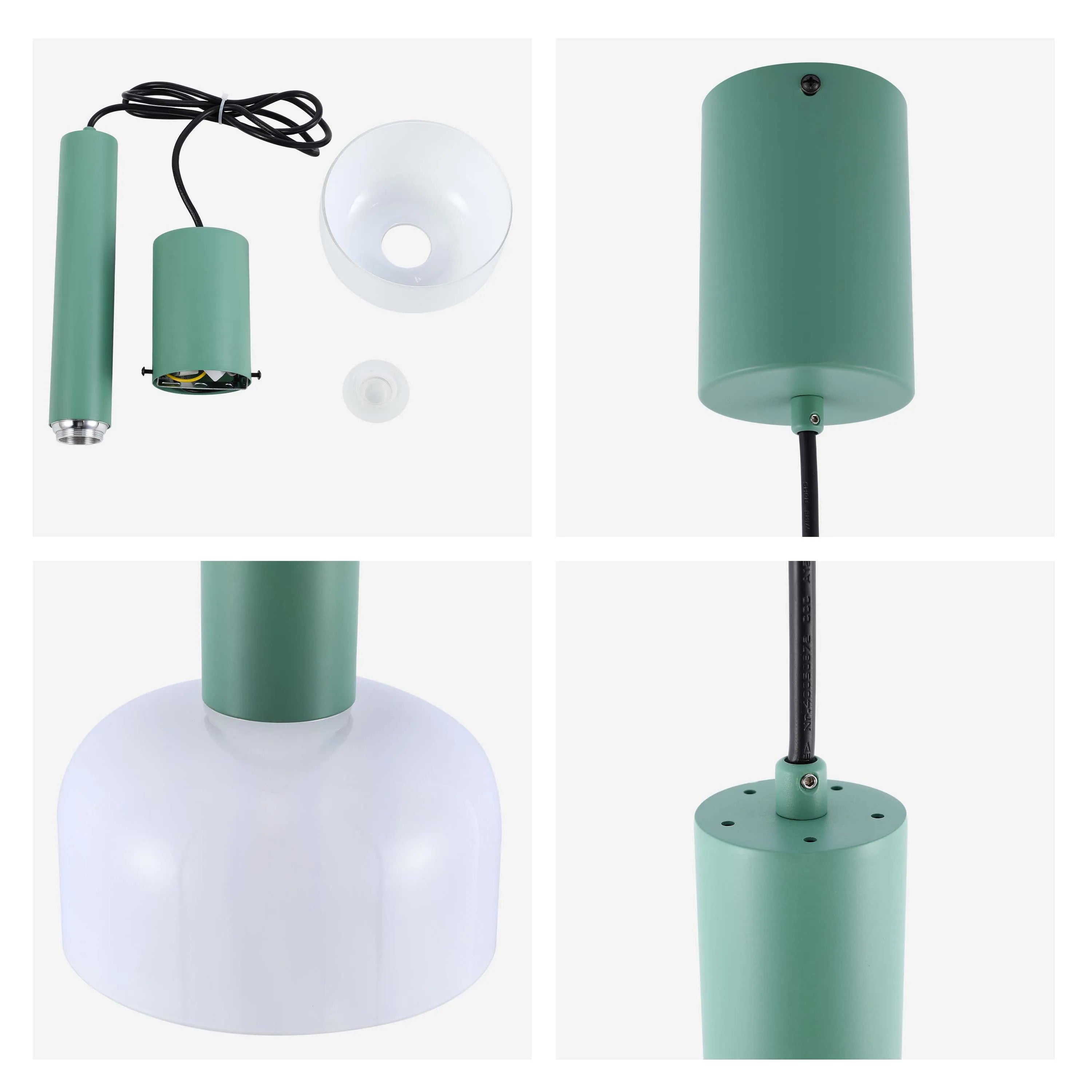 Lámpara colgante LED cilíndrica minimalista - 8W, 3CCT, 340 mm de largo