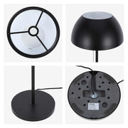 Lámpara de pie moderna tipo cúpula – Portalámparas E27, altura 1440 mm, interruptor de cadena tira