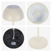 Lámpara de pie moderna tipo cúpula – Portalámparas E27, altura 1440 mm, interruptor de cadena tira