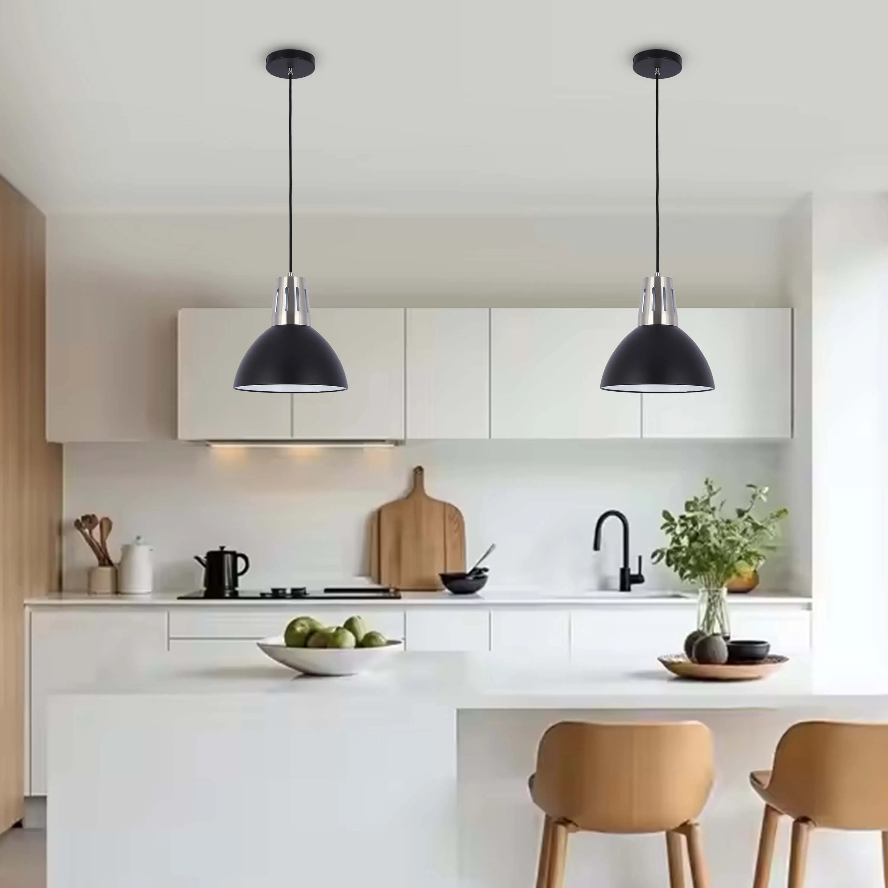 Lámpara colgante moderna tipo cúpula – Casquillo E27, diámetro 280 mm, regulable