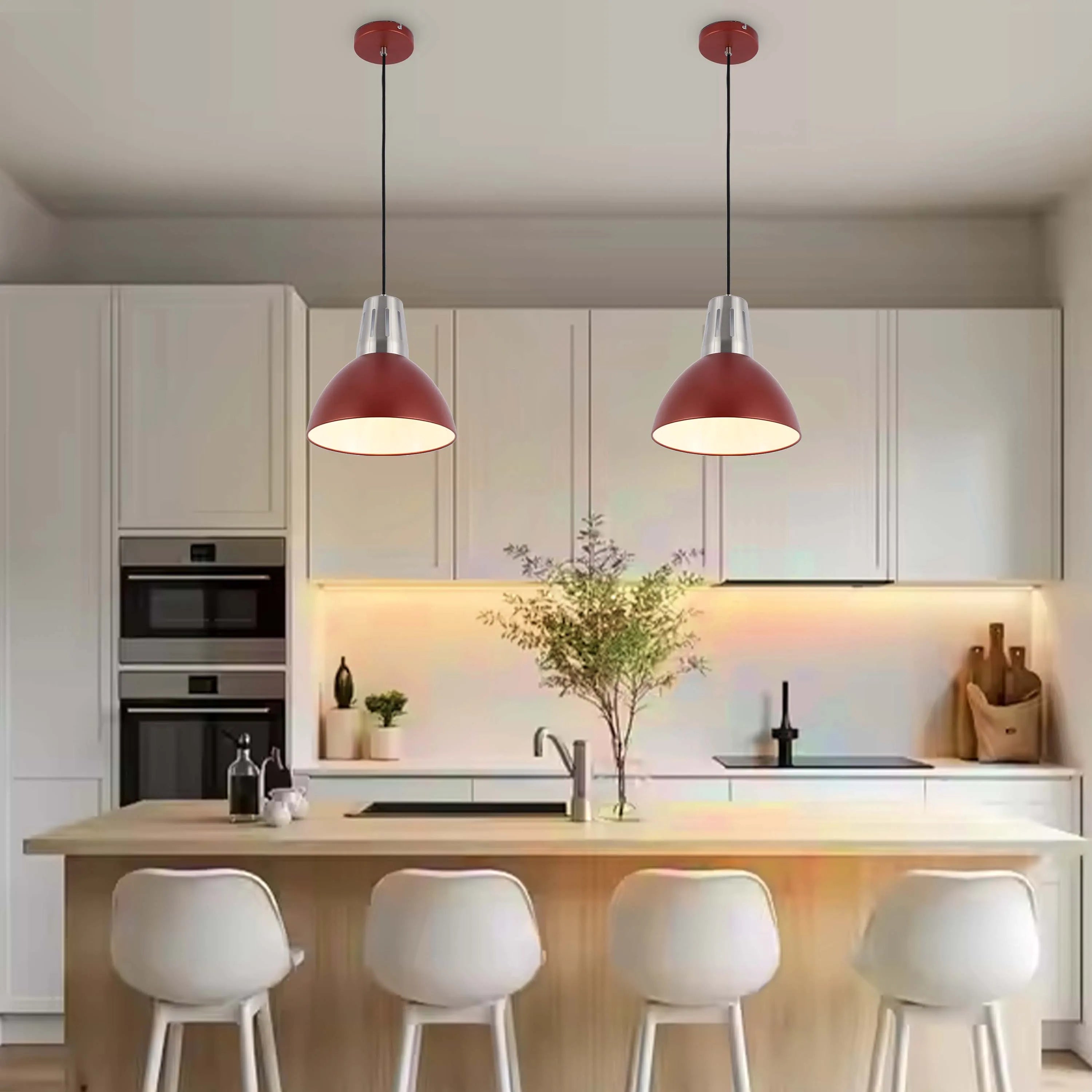 Lámpara colgante moderna tipo cúpula – Casquillo E27, diámetro 280 mm, regulable