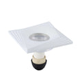 Downlight cuadrado empotrado GU10 - 94 mm, regulable, marco de aluminio