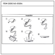 Downlight cuadrado empotrado GU10 - 94 mm, regulable, marco de aluminio