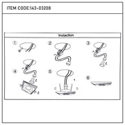 Downlight cuadrado empotrado GU10 - 94 mm, regulable, marco de aluminio