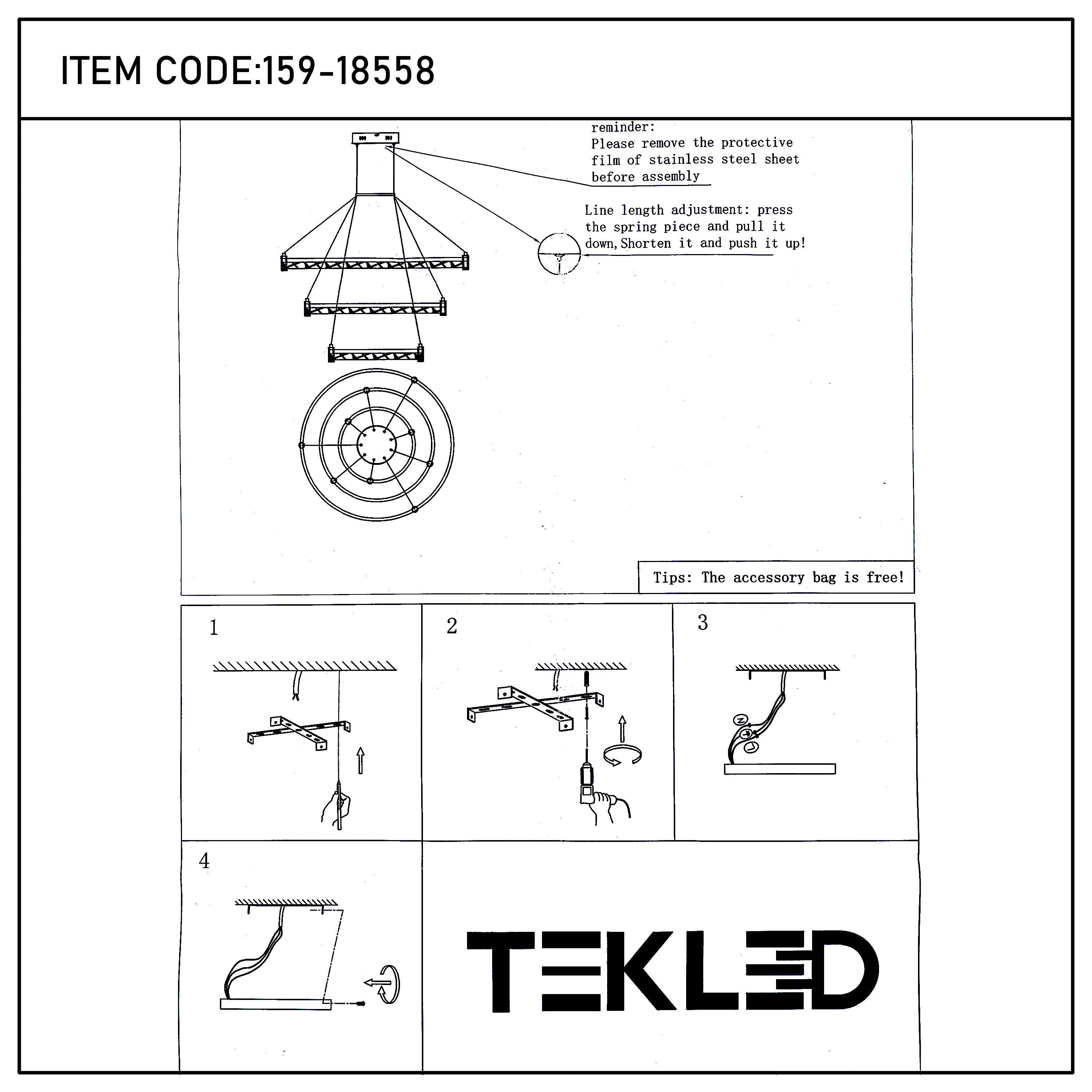 Lámpara de techo moderna LED, colgante de aros de cristal en niveles