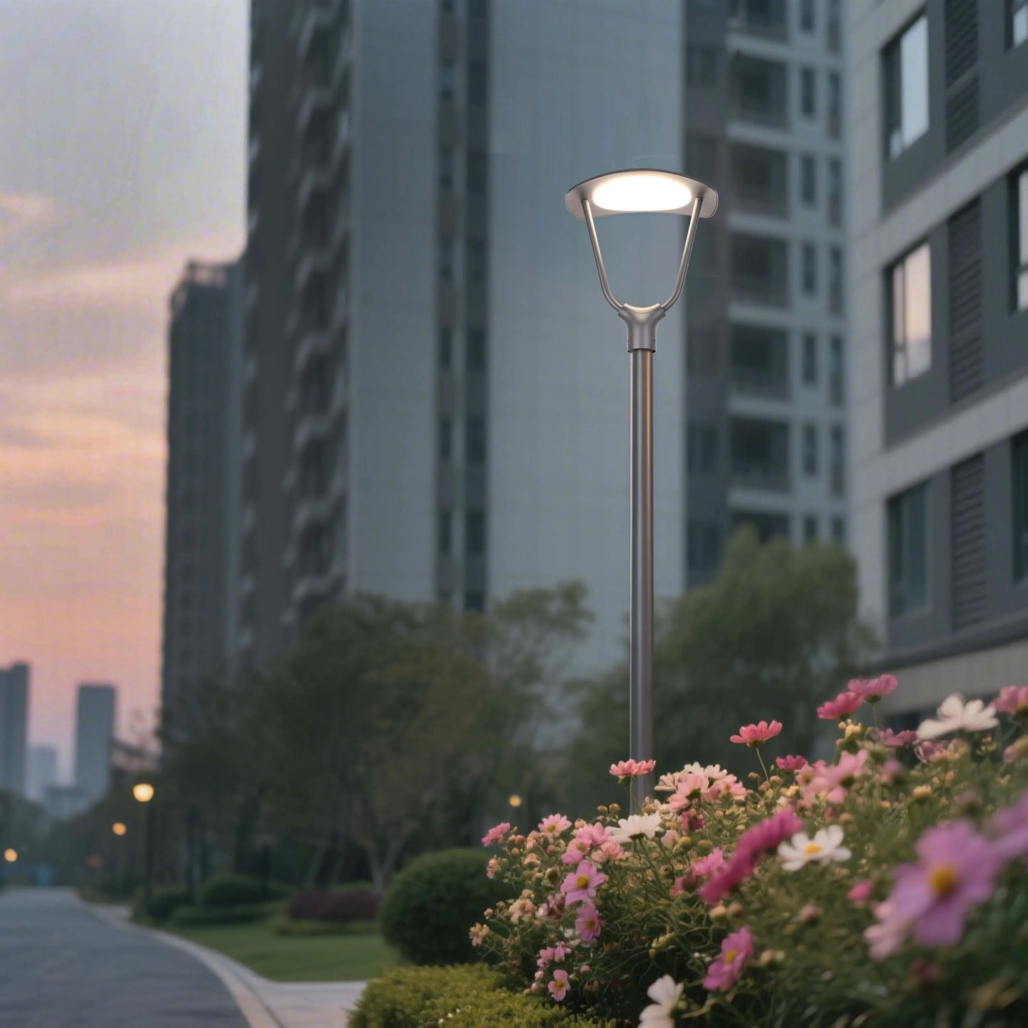 Luminaria moderna para poste exterior - 40W - IP65 - Luz blanca fría