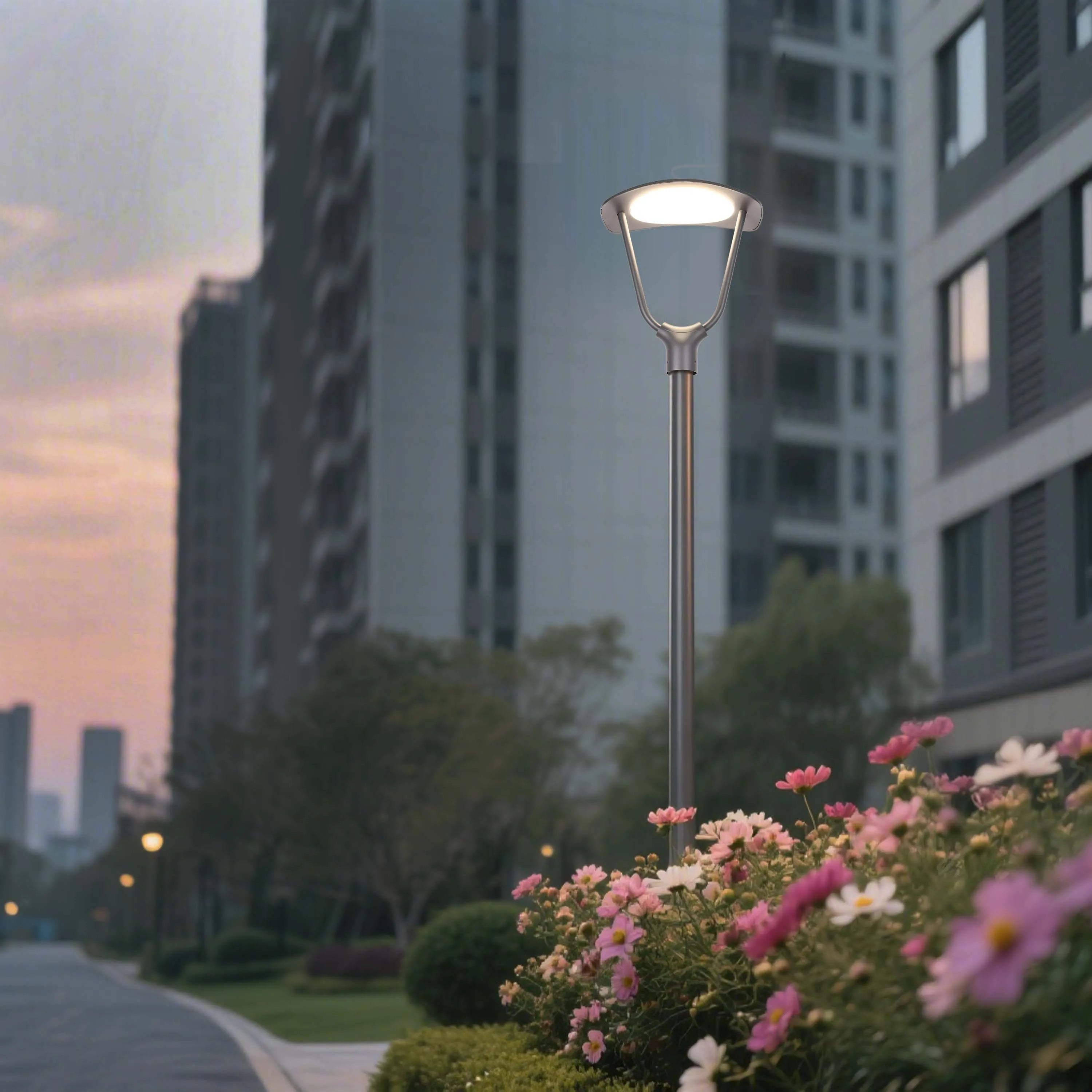 Luminaria moderna para poste exterior - 40W - IP65 - Luz blanca fría