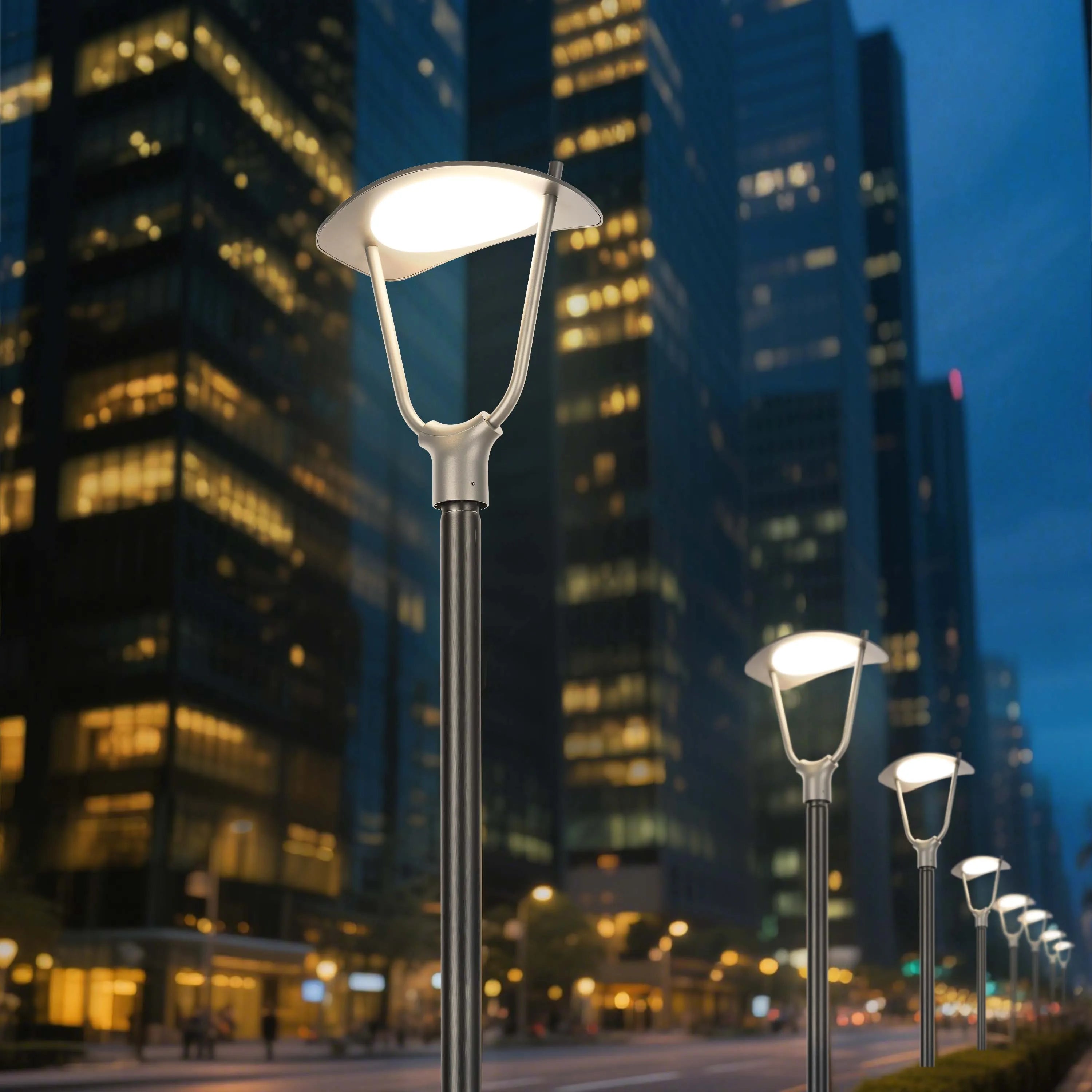Luminaria moderna para poste exterior - 40W - IP65 - Luz blanca fría