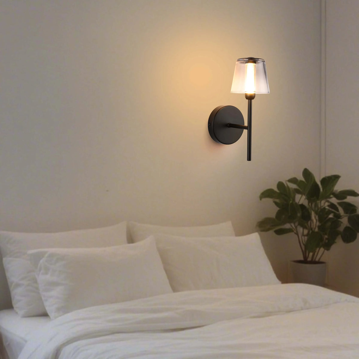 Lámpara LED Aplique de pared decorativo, J wattsB0344-1A Color Negro 3 watts 3000K