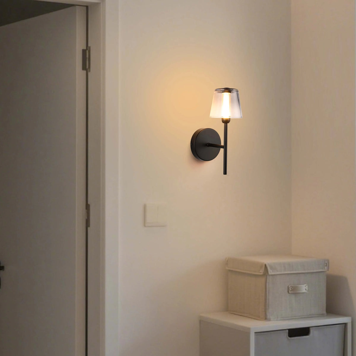 Lámpara LED Aplique de pared decorativo, J wattsB0344-1A Color Negro 3 watts 3000K