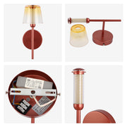 Lámpara LED Aplique de pared decorativo, J wattsB0344-1A Burgundy 3 watts 3000K