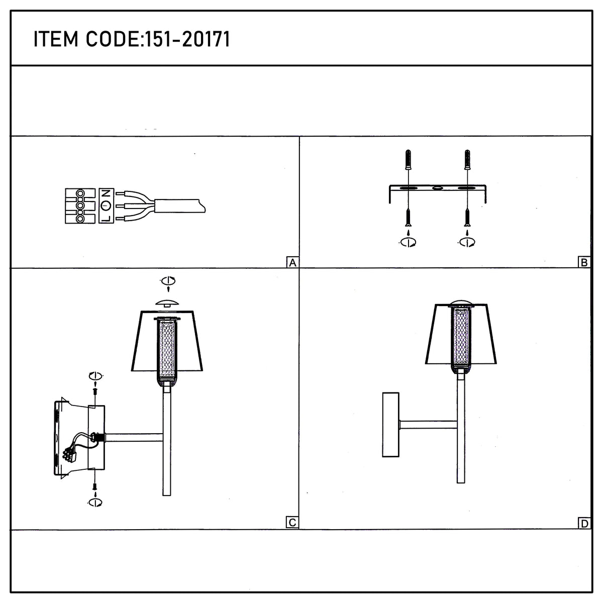 Lámpara LED Aplique de pared decorativo, J wattsB0344-1A Green 3 watts 3000K