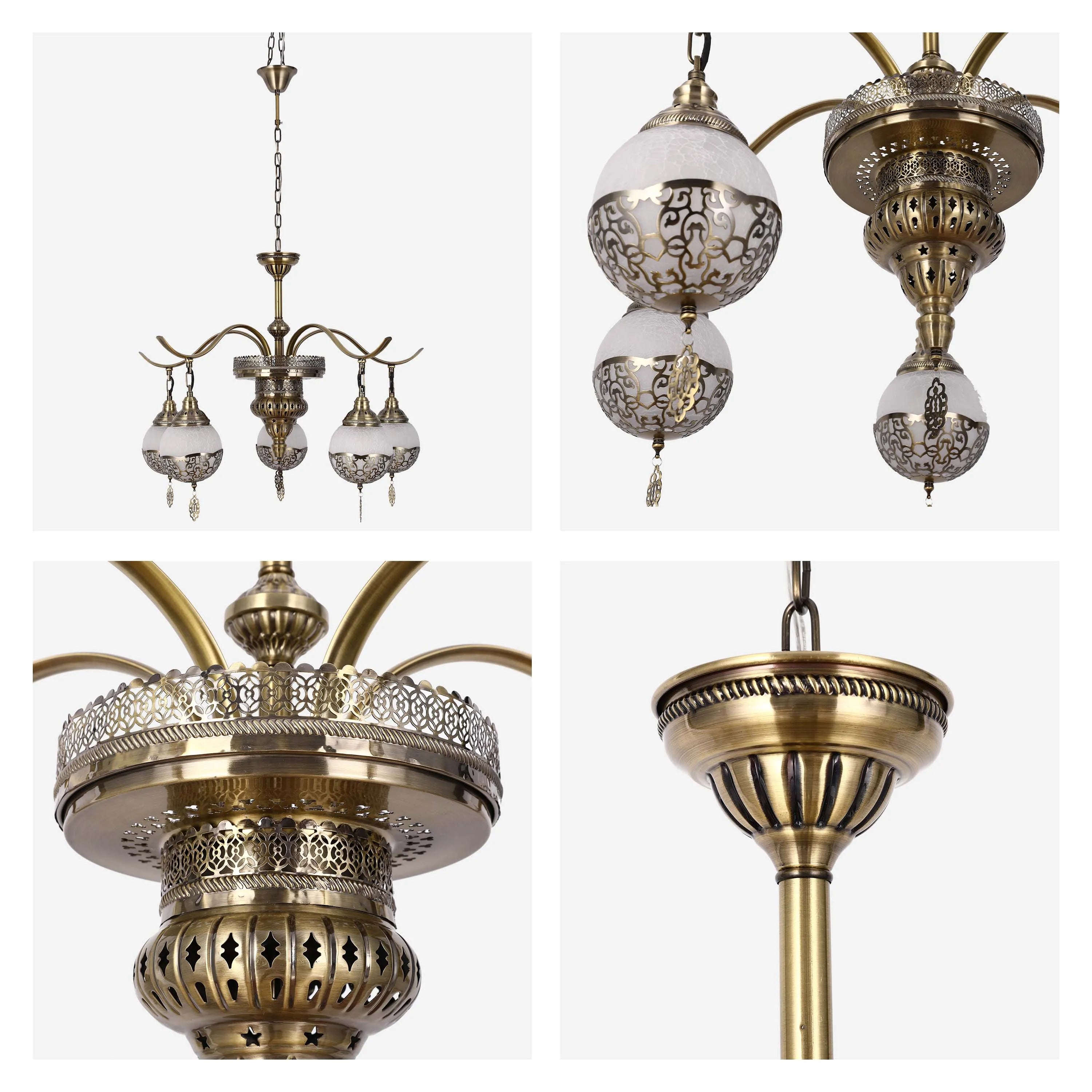Colección de lámparas colgantes marroquíes ornamentadas