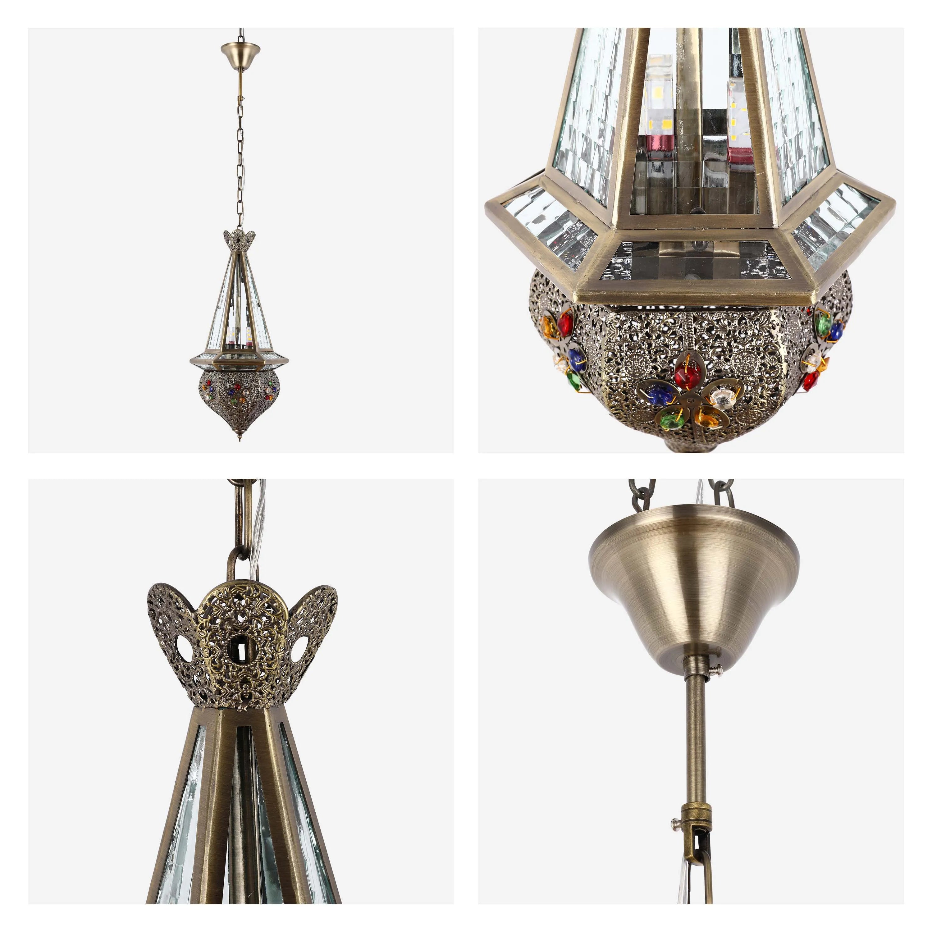 Colección de lámparas colgantes marroquíes ornamentadas