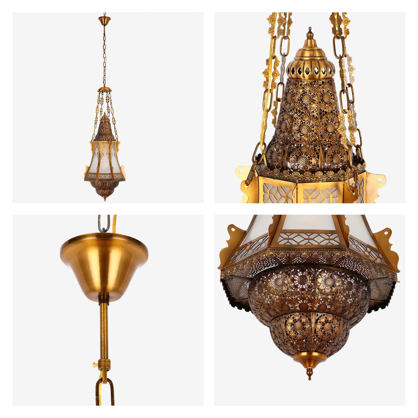 Colección de lámparas colgantes marroquíes ornamentadas