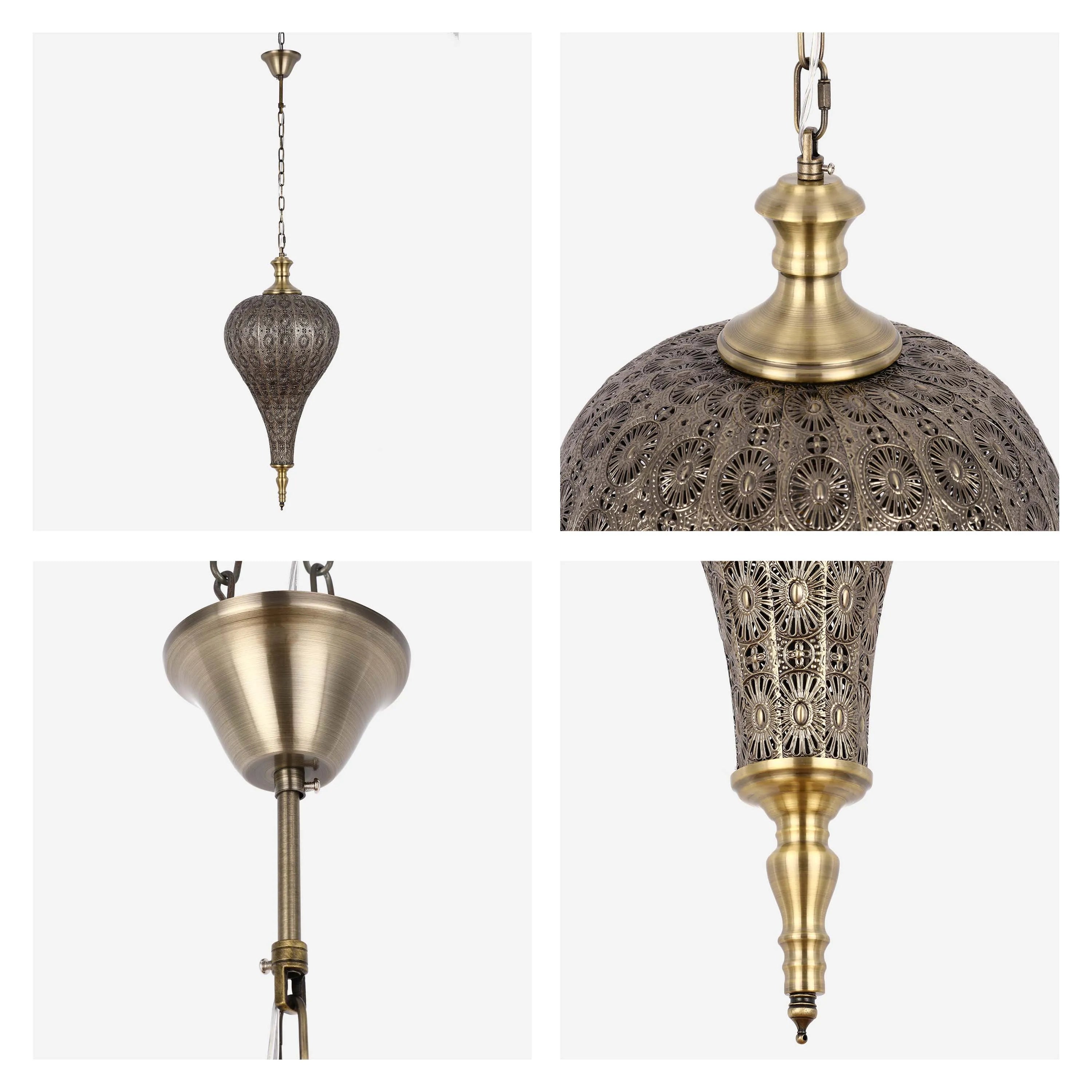 Colección de lámparas colgantes marroquíes ornamentadas
