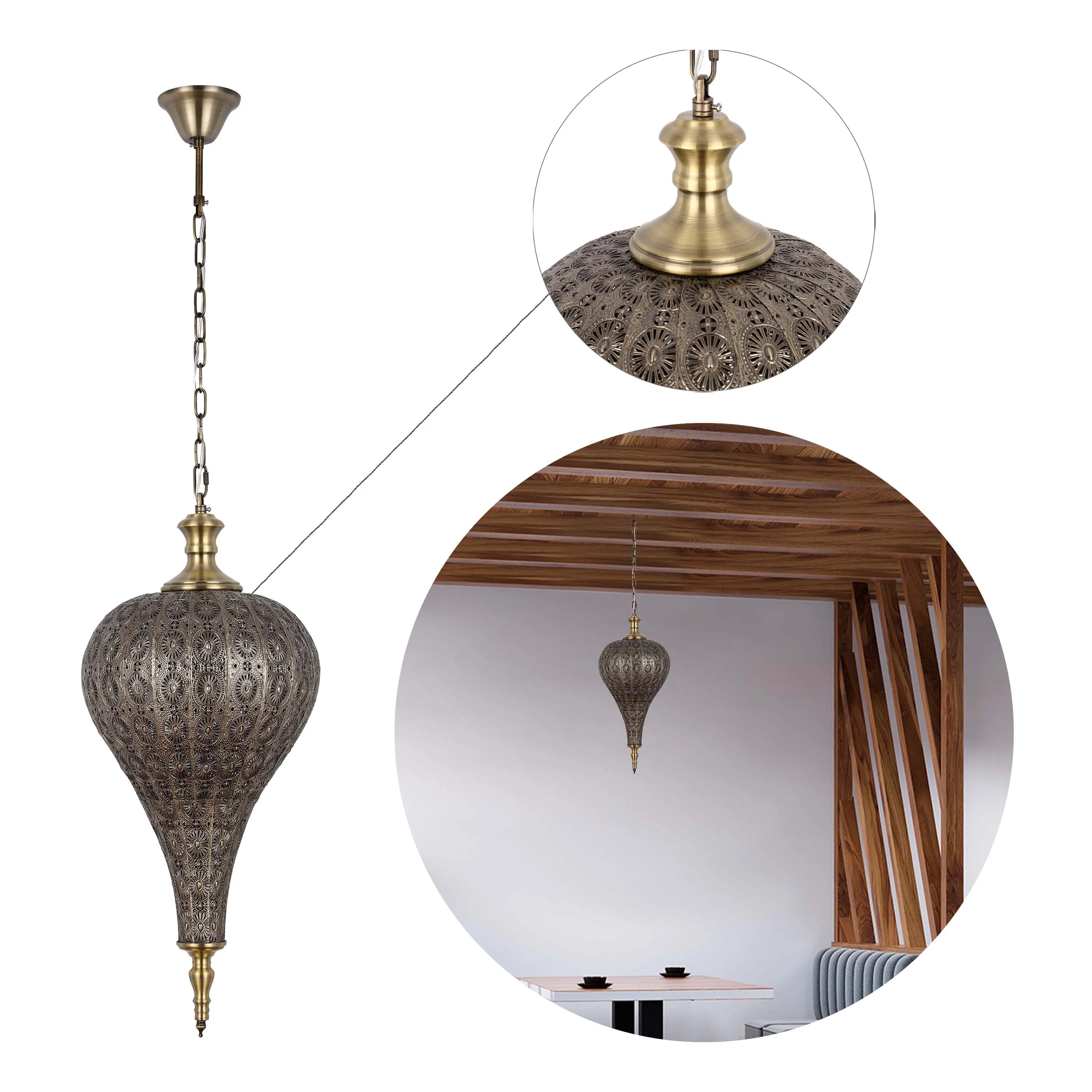 Colección de lámparas colgantes marroquíes ornamentadas