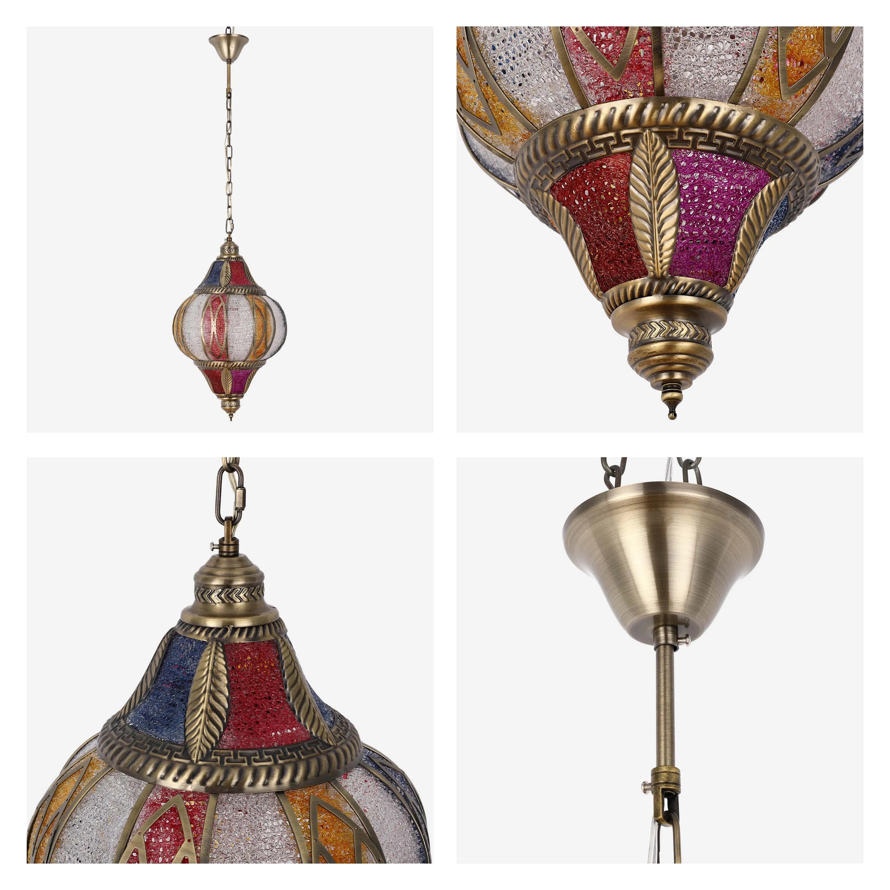 Colección de lámparas colgantes marroquíes ornamentadas