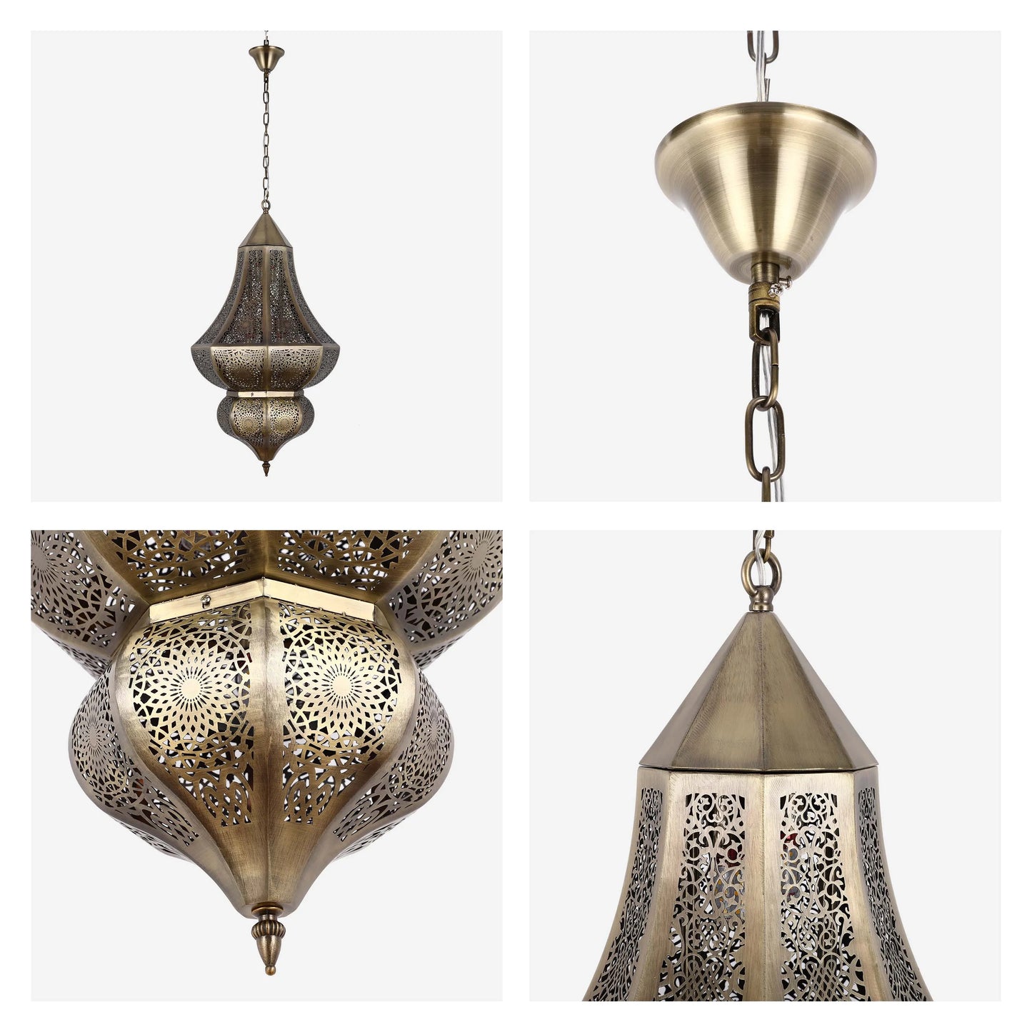 Colección de lámparas colgantes marroquíes ornamentadas