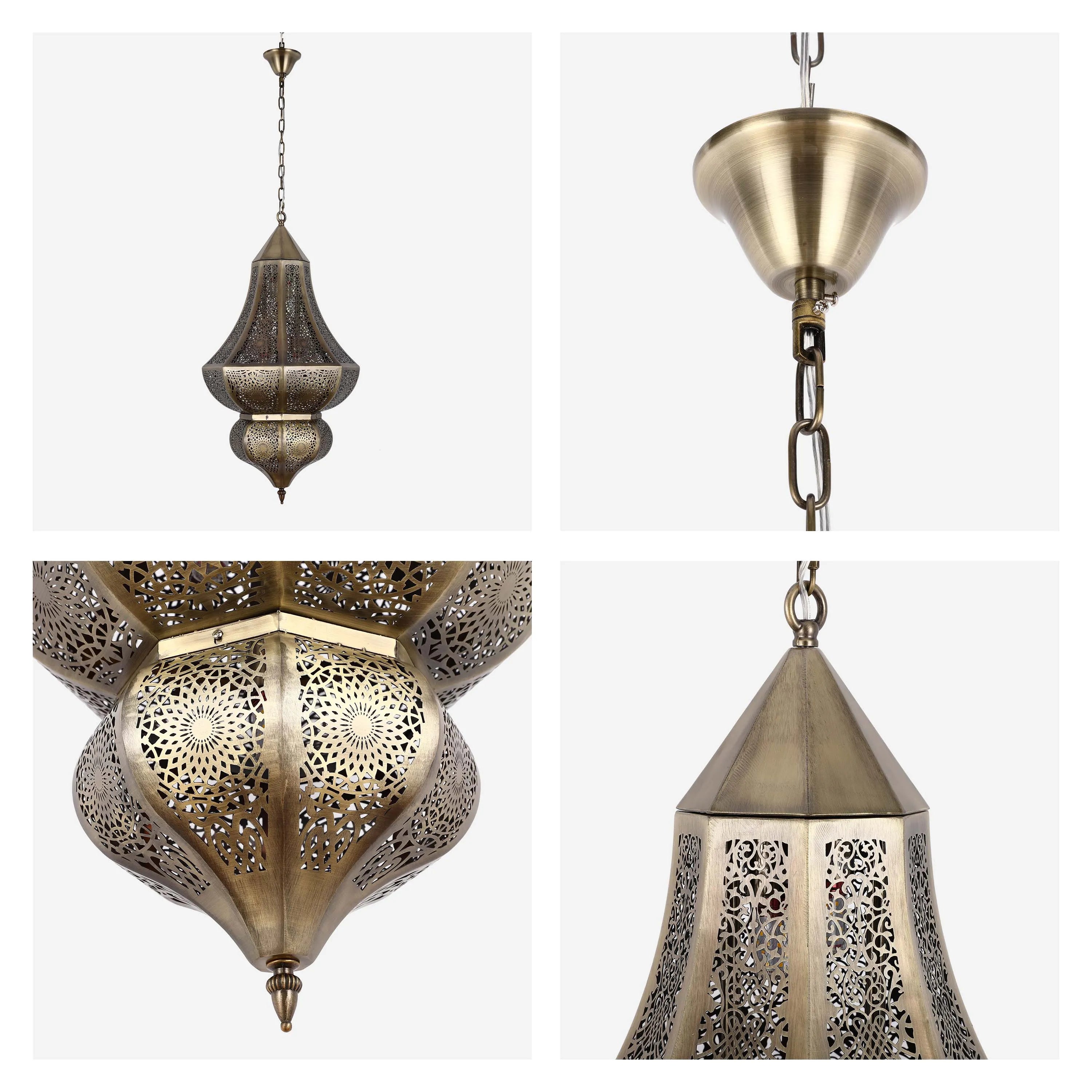 Colección de lámparas colgantes marroquíes ornamentadas