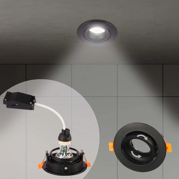 Detalles del Downlight Empotrado Orbit Tilt GU10-143-03998