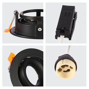 Toma cercana del Orbit Tilt GU10 Downlight empotrado-143-03998