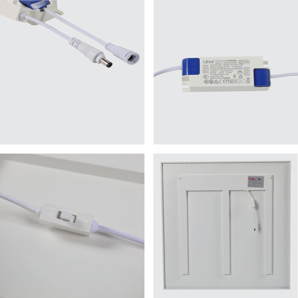 Panel LED antideslumbrante de 40W, ideal para oficinas modernas, ofreciendo iluminación eficiente con bajo UGR y opción de temperatura de color ajustable.
