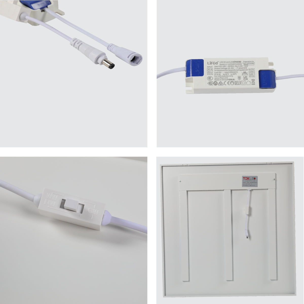 Panel de LED opal que minimiza el deslumbramiento, ideal para oficinas con decoración moderna, proporcionando luz uniforme y eficiente.