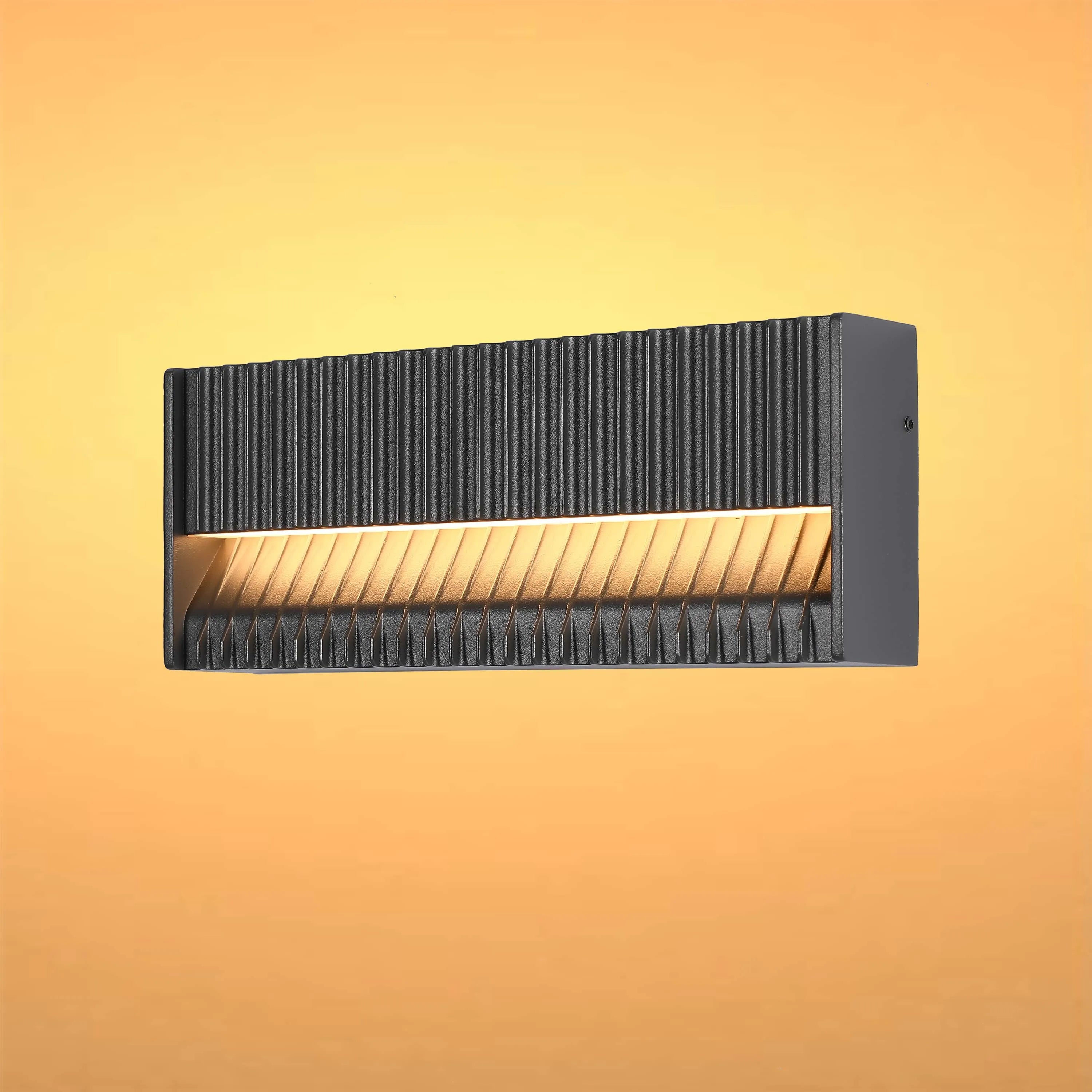 Lámpara de pared rectangular para exterior con protección IP65