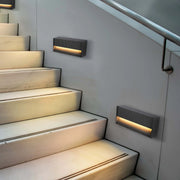 Lámpara de pared rectangular para exterior con protección IP65