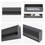 Lámpara de pared rectangular para exterior con protección IP65