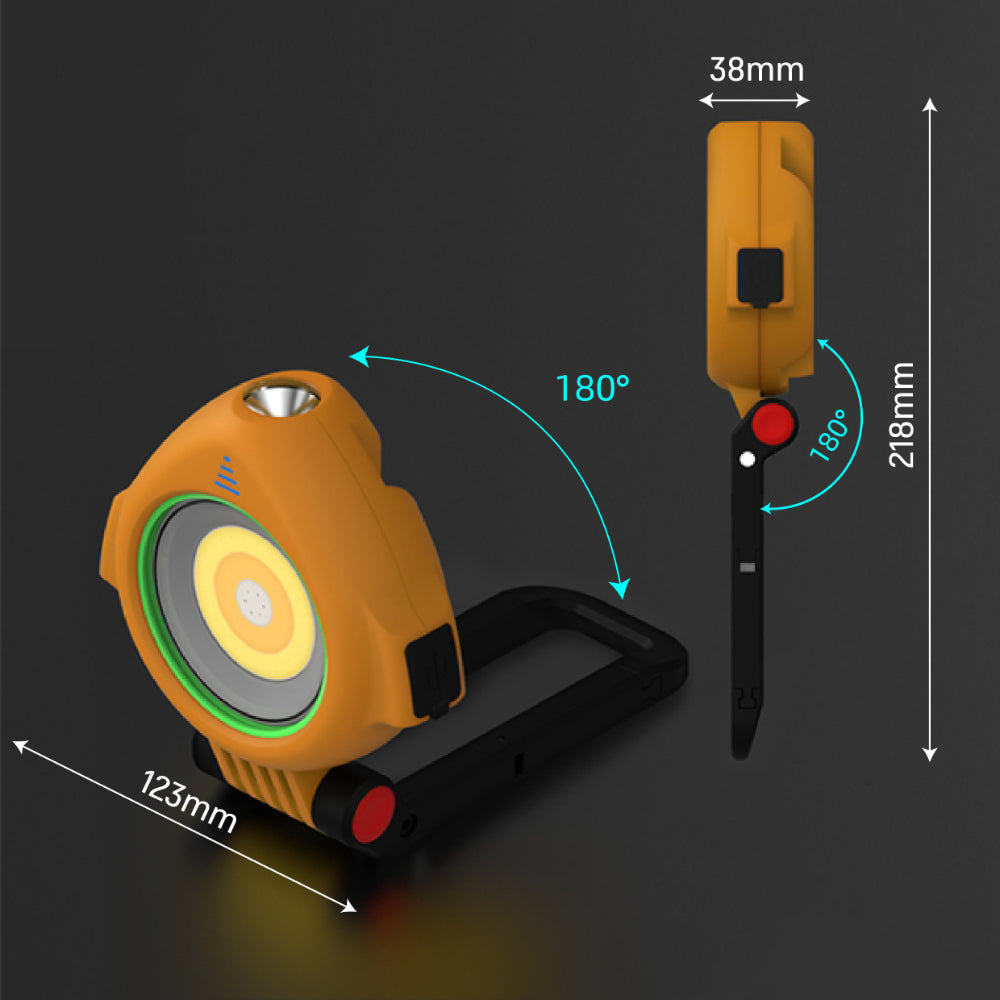 Faro portátil multifuncional ideal para exteriores, perfecto para jardines y ambientes rústicos, ofreciendo luz brillante y eficiente.