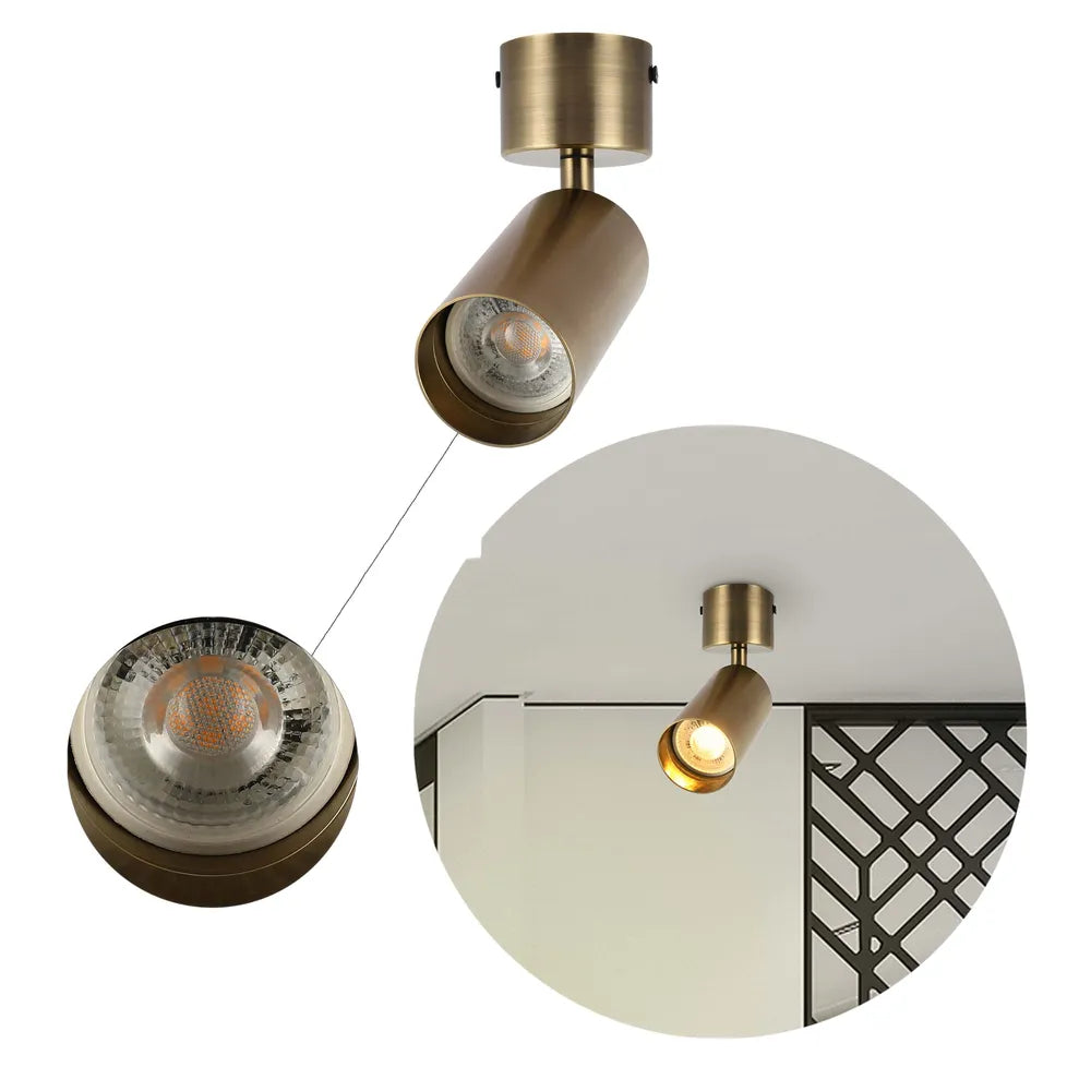 Plano cerrado de la Luz de Techo Orientable GU10 Montada en Superficie-172-030281