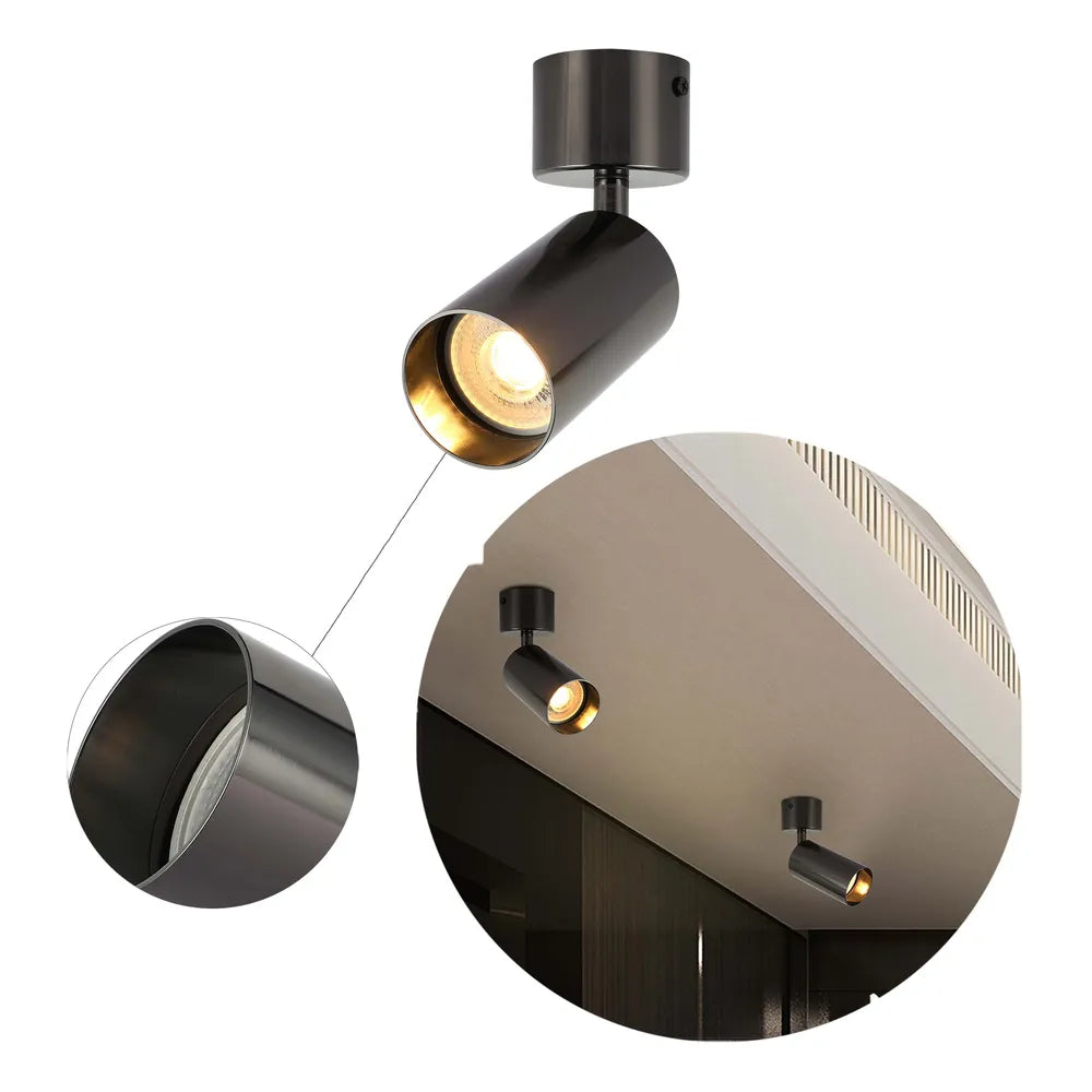 Plano cerrado del Downlight Superficie GU10 Rotativo-172-030282