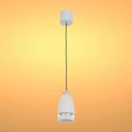 Downlight Colgante TEKLED Sentinel LED Downlight Colgante con Difusor de Anillo de Policarbonato 7W Blanco Cálido-Blanco Curvo-150-19078