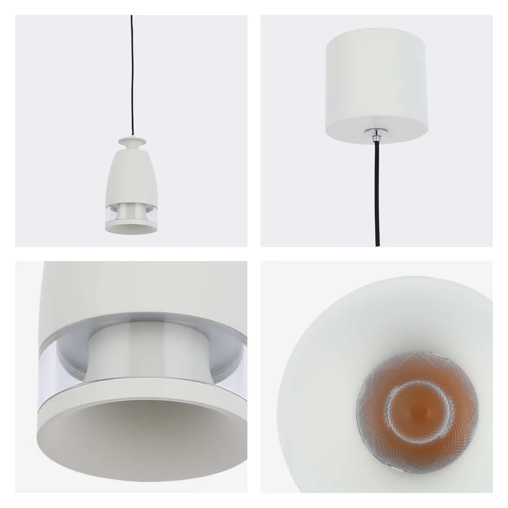 Detalles del Downlight Colgante LED Sentinel con Difusor de Anillo de Policarbonato 7W Luz Cálida-150-19078