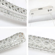 Toma cercana del candelabro colgante LED Helix de Cristal Serpentine 80W-159-18348
