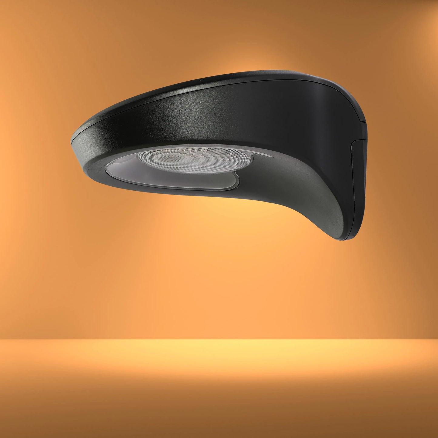 Aplique de Pared LED Curvo con Energía Solar, Sensor de Movimiento, 3000K Blanco Cálido, Recargable para Uso Exterior, Luz de Seguridad Solar con Sensor, TEKLED