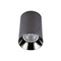 Downlight empotrado con textura en espiral - GU10, regulable, aluminio