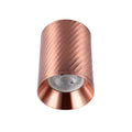 Downlight empotrado con textura en espiral - GU10, regulable, aluminio