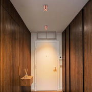 Downlight empotrado con textura en espiral - GU10, regulable, aluminio
