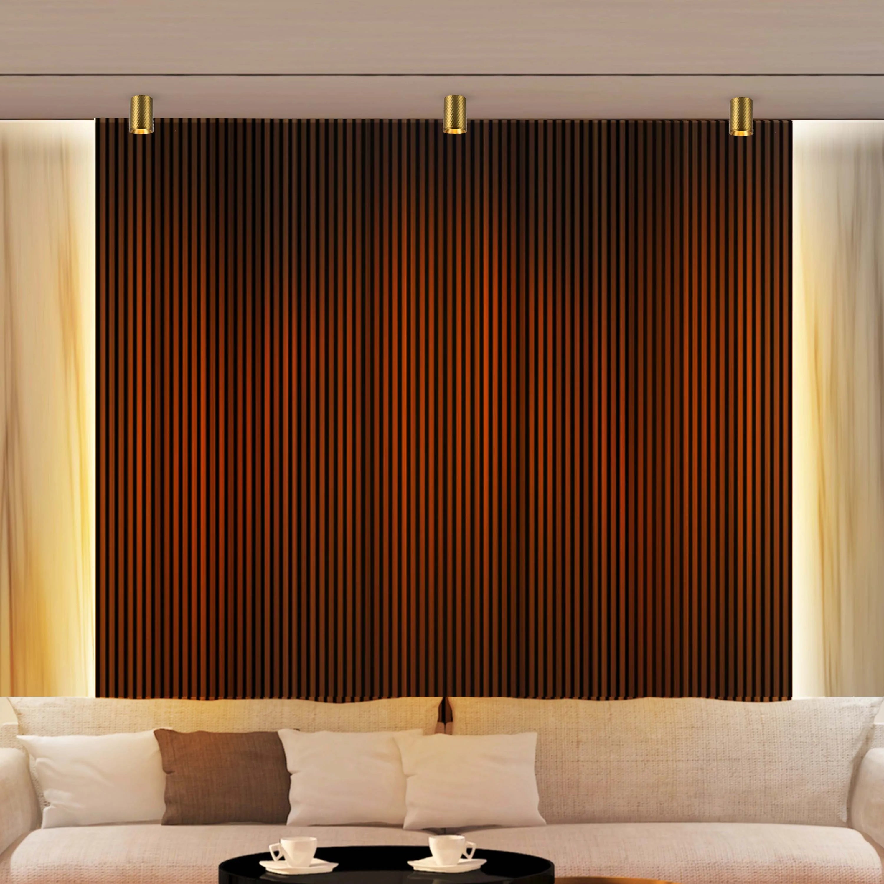 Downlight empotrado con textura en espiral - GU10, regulable, aluminio