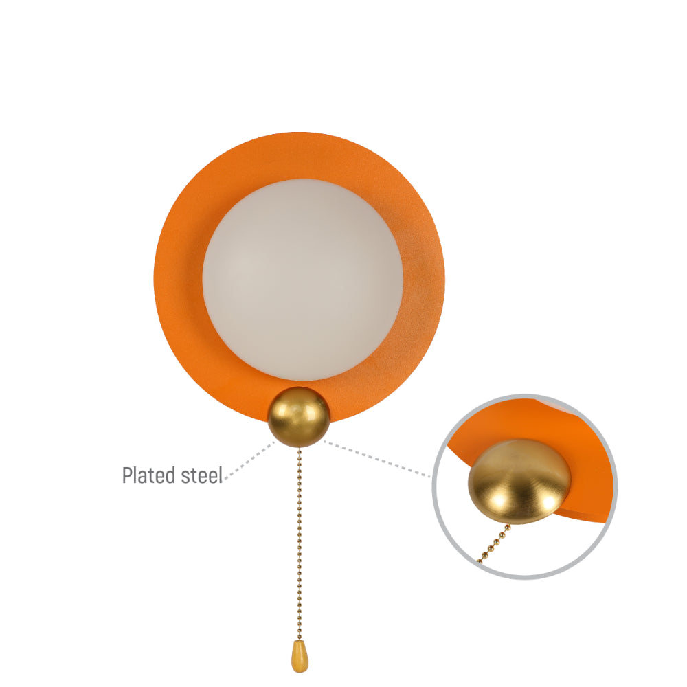 STELLAR PULL-DO wattsN ORBLámpara LED Aplique de pared decorativo, ORANGE 7 watts (TEKLED)