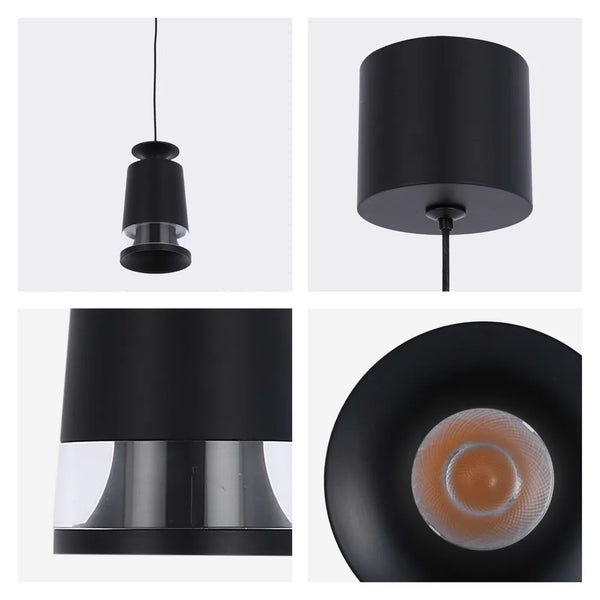 Detalles del Colgante LED Torchlight Downlight 10W Acabado Negro, 3000K Blanco Cálido-150-19082