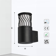 Tamaño y especificaciones técnicas de la Lámpara de Pared LED Twilight Wave-183-03470