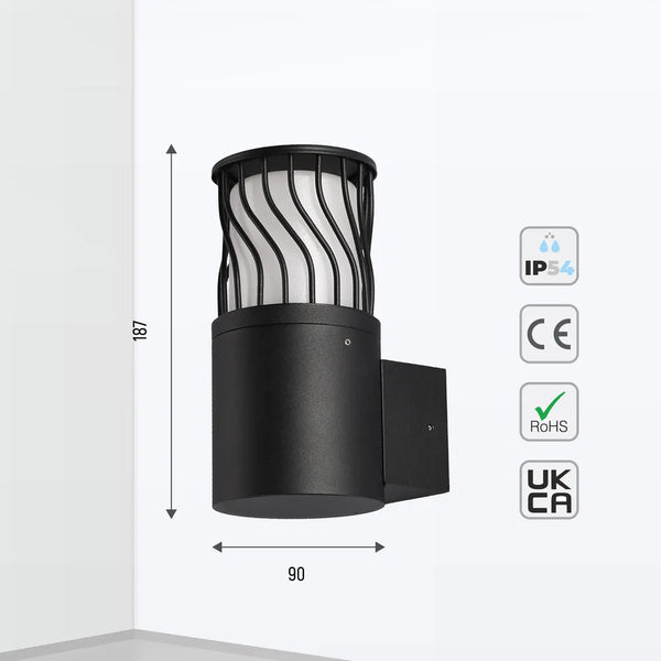 Tamaño y especificaciones técnicas de la Lámpara de Pared LED Twilight Wave-183-03470