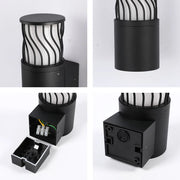 Toma de primer plano de la Aplique de Pared de Linterna LED Twilight Wave-183-03470